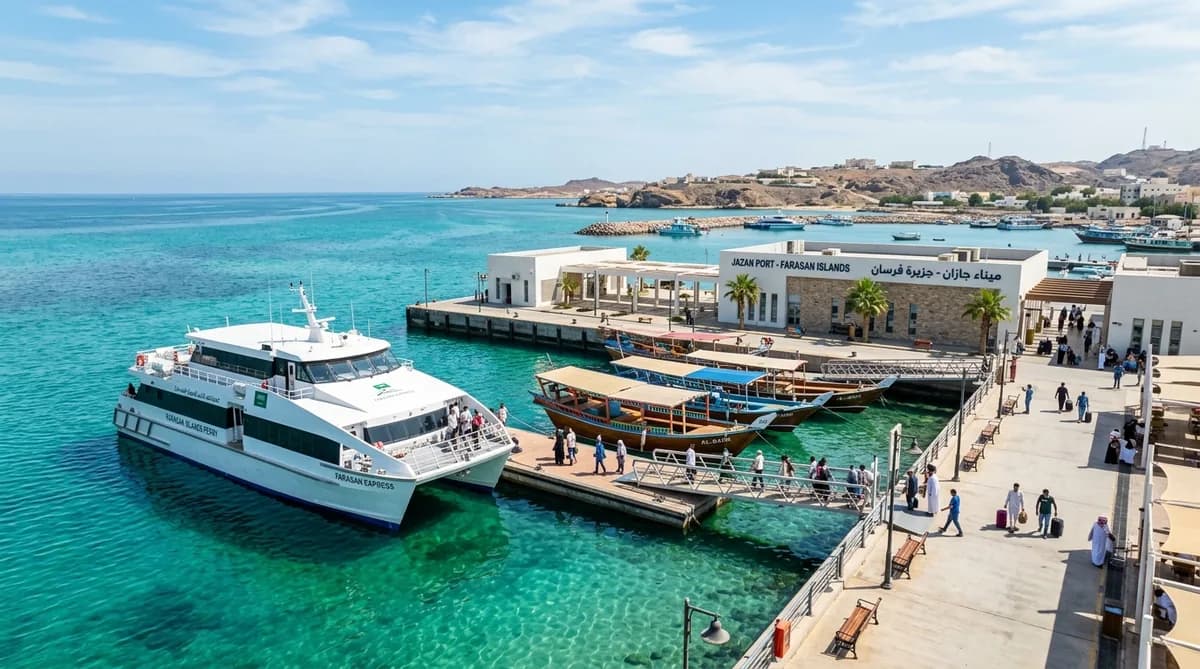 ميناء جازان لركاب جزيرة فرسان